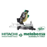 Metabo HPT C10FCH2SM Miter Saw with Laser Marker, 10 in Dia Blade, 5000 rpm Speed, 52 deg Max Miter Angle 