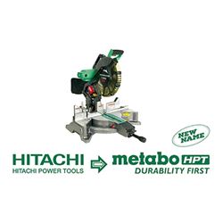 Metabo HPT C12FDHSM Miter Saw with Laser Marker, 12 in Dia Blade, 2-3/4 x 8, 3-1/2 x 7-1/2 in Cutting Capacity 