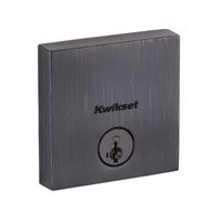 Kwikset Signature Series 258 SQT 11P SMT CP K4 V1 Deadbolt, Grade 1 Grade, K4 Key, Zinc, Venetian Bronze, KW1 Keyway 