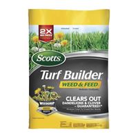 Scotts Turf Builder 25006A Lawn Fertilizer and Weed Control, Granular, Phenoxy, Gray/Tan, 15 lb Bag 