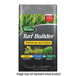 Scotts Turf Builder 26002A Triple Action Fertilizer, Granule, Phenoxy, Beige, 50 lb Bag 