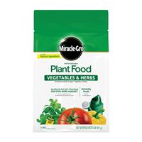 Miracle-Gro 3003710 Vegetable and Herb Plant Food, 2 lb Bag, Solid, 18-18-21 N-P-K Ratio 