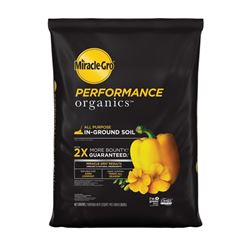 Miracle-Gro Performance Organics 45015430 All-Purpose In-Ground Soil, Solid, 1.3 cu-ft Bag 