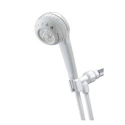 Waterpik SM-451E Handheld Shower Head, 1/2 in Connection, 1.8 gpm, 4 Spray Settings, 5 ft L Hose 