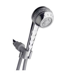 Waterpik SM-453CGE Handheld Shower Head, 1/2 in Connection, 1.8 gpm, 4 Spray Settings, Chrome, 5 ft L Hose 