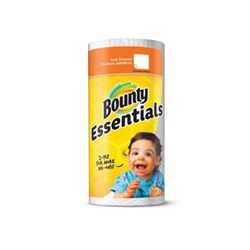 Bounty Essentials 74657 Paper Towel Roll, 2-Ply, Pack of 30 