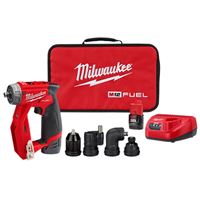 Milwaukee 2505-22 Drill/Driver Kit, Battery Included, 12 V, 3/8 in Chuck, Keyless Chuck 