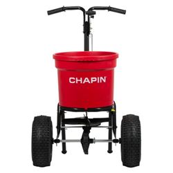 CHAPIN 82050C Contractor Turf Spreader, 70 lb Capacity, Steel Frame, Pneumatic Wheel 