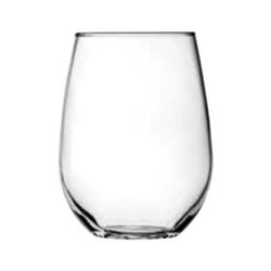 Oneida Vienna Series 95141AHG17 Stemless Wine Glass, 15 oz Capacity, Glass, White, Dishwasher Safe: Yes 3 Pack 