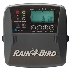 Rain Bird ST8I-2.0 Irrigation Timer, 24/120 VAC, 8 -Zone, 8 -Program, Digital Display, Wall Mounting, Gray 