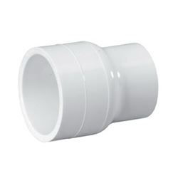 IPEX 435759 Reducing Pipe Coupling, 3/4 x 1/2 in, Socket, White, SCH 40 Schedule 
