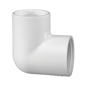 IPEX 435509 Pipe Elbow, 1-1/4 in, Socket x FPT, 90 deg Angle, PVC, White, SCH 40 Schedule, 150 psi Pressure