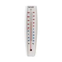 Taylor 5109 Thermometer, -40 to 120 deg F, White Casing 