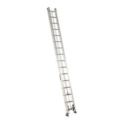 Louisville AE2200 Series AE2240 Extension Ladder, 37 ft 3 in H Reach, 300 lb, 40-Step, 1-1/2 in D Step, Aluminum 