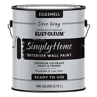 RUST-OLEUM SIMPLY HOME 339521 Wall Paint, Eggshell, Dove Gray, 1 gal 