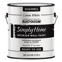 RUST-OLEUM SIMPLY HOME 343991 Wall Paint, Eggshell, Linen White, 1 gal 