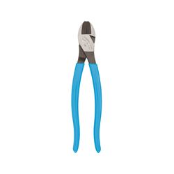 CHANNELLOCK E Series E458 Cutting Plier, 8.31 in OAL, 0.12 in Dia Plano Wire Cutting Capacity, Comfort-Grip Handle 