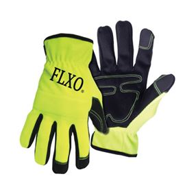 Boss 901M Mechanic Gloves, Men's, M, Open Cuff, Synthetic Leather, Black/Green