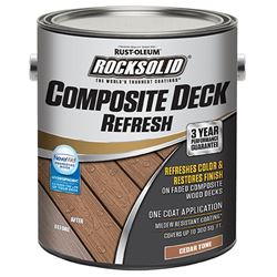 Rust-Oleum 350058 Deck Refresh Toner, Flat/Matte, Cedar, Liquid, 1 gal 