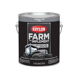 Krylon K01981000 Farm and Implement Primer, Sandable Gray Primer, 1 gal 4 Pack 