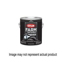 Krylon K01962000 Farm Equipment Paint, High-Gloss Sheen, Black, 1 gal, 50 to 200 sq-ft/gal Coverage Area, Pack of 4 