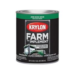 Krylon K02023000 Farm and Implement Paint, High-Gloss, John Deere Green, 1 qt 2 Pack 