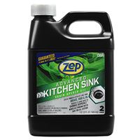 Zep U49710 Drain Opener, Liquid, Clear/Light Yellow, Chlorine, 32 oz 