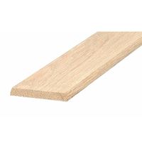 M-D 11924 Flat Hardwood Threshold, 36 in L, 3 in W, Hardwood, Wood Grain 