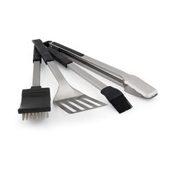 Broil King Baron 64003 Grilling Tool Set, Stainless Steel Blade, Plastic Resin Handle 