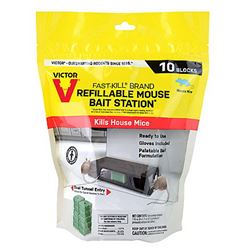 Victor Fast-Kill M922 Mouse Bait Station, 2 -Opening, Plastic 