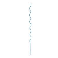 MIDWEST AIR TECHNOLOGY 901267BL6 Twisted Garden Stake, 60 in L, Steel, Blue, Powder-Coated, Pack of 6 