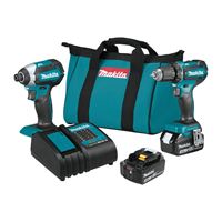 Makita XT281S Brushless Combination Kit, Battery Included, 18 V, 2-Tool, Lithium-Ion Battery 