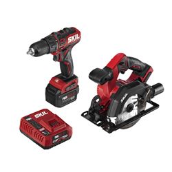 SKIL CB742701 Combination Kit, Battery Included, 12 V, Tools Included: Circular Saw, Drill/Driver 