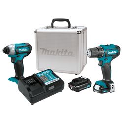 Makita CT232RX Combination Kit, Battery Included, 12 V, 2-Tool, Lithium-Ion Battery 