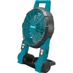 Makita DCF201Z Jobsite Fan, Tool Only, 18 V, 5 Ah, 2-Speed, Includes: (1) AC Adapter 