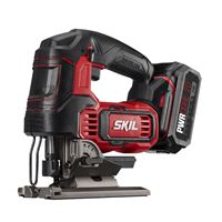 SKIL JS820202 Jig Saw Kit, Battery Included, 20 V, 2 Ah, 15/32 to 4-11/16 in Cutting Capacity, 1 in L Stroke 
