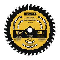 DeWALT DWA161240 Circular Saw Blade, 6-1/2 in Dia, 5/8 in Arbor, 40-Teeth 