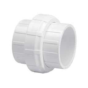 IPEX 435904 Pipe Union with Buna O-Ring Seal, 1-1/2 in, Socket, PVC, White, SCH 40 Schedule, 150 psi Pressure
