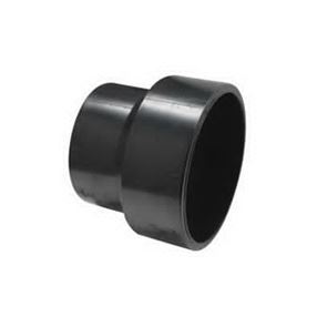 CANPLAS 103026BC Reducing Pipe Coupling, 4 x 3 in, Hub, ABS, Black, 40 Schedule