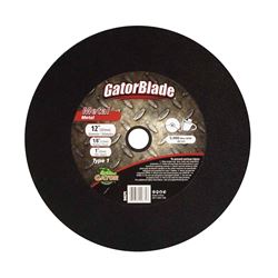 GatorBlade 9671 Cut-Off Wheel, 12 in Dia, 1/8 in Thick, 1 in Arbor 