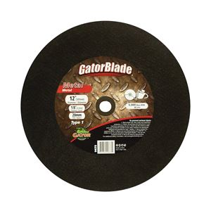 GatorBlade 9673 Cut-Off Wheel, 12 in Dia, 1/8 in Thick, 20 mm Arbor