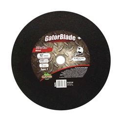 GatorBlade 9675 Cut-Off Wheel, 12 in Dia, 3/32 in Thick, 1 in Arbor 