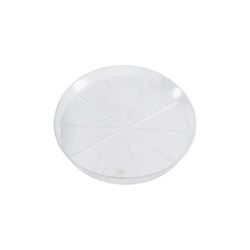 Gardeners Blue Ribbon VS4 Plant Saucer, 4 in Dia, Round, Plastic, Clear 50 Pack 