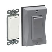 Bell Outdoor 5122-0 Weatherproof Decorator Switch Cover, 15 A, 120/277 V, Gray 