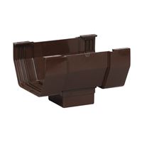 Amerimax T1506 Contemporary Center Outlet, 5 in Gutter, Vinyl, Brown 