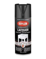 Krylon K07030777 Lacquer Spray, Gloss, Black, 12 oz, Aerosol Can 