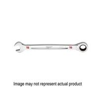 Milwaukee 45-96-9208 Ratcheting Combination Wrench, SAE, 1/4 in Head, 5.28 in L, 12-Point, Steel, Chrome 