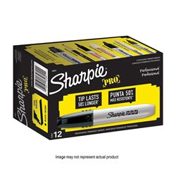 Sharpie Pro Series 2018326 Permanent Marker, Black, Pack of 12 