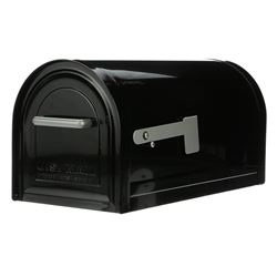 Gibraltar Mailboxes MB981B01 Mailbox, 1450 cu-in Capacity, Steel, Galvanized, 10.8 in W, 22.3 in D, 11 in H, Black 