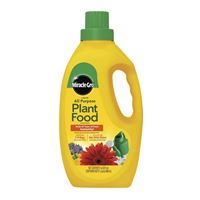 Miracle-Gro 3001502 All-Purpose Plant Food, 32 oz, Bottle, Liquid, Clear/Green, Fertilizer 